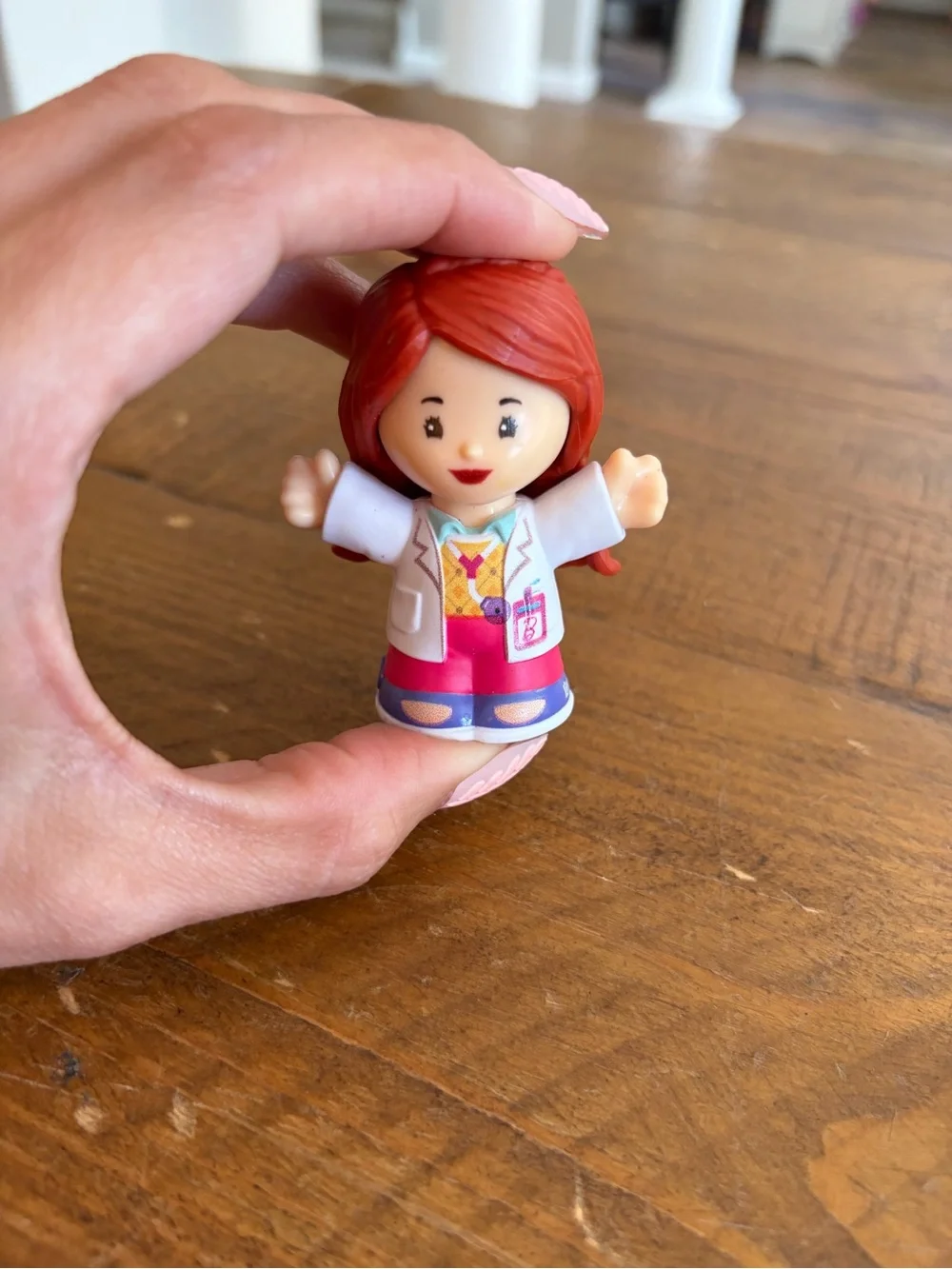 Fisher Price Little People doctor Barbie  as is